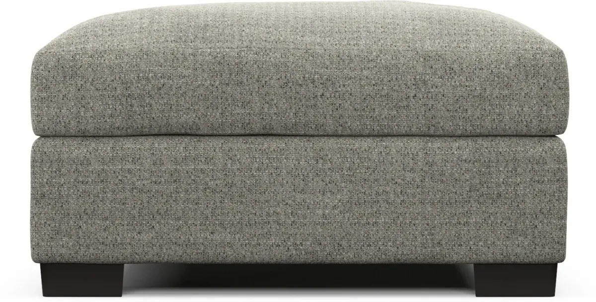 Beckham Hybrid Comfort Ottoman - Pandora Pepper