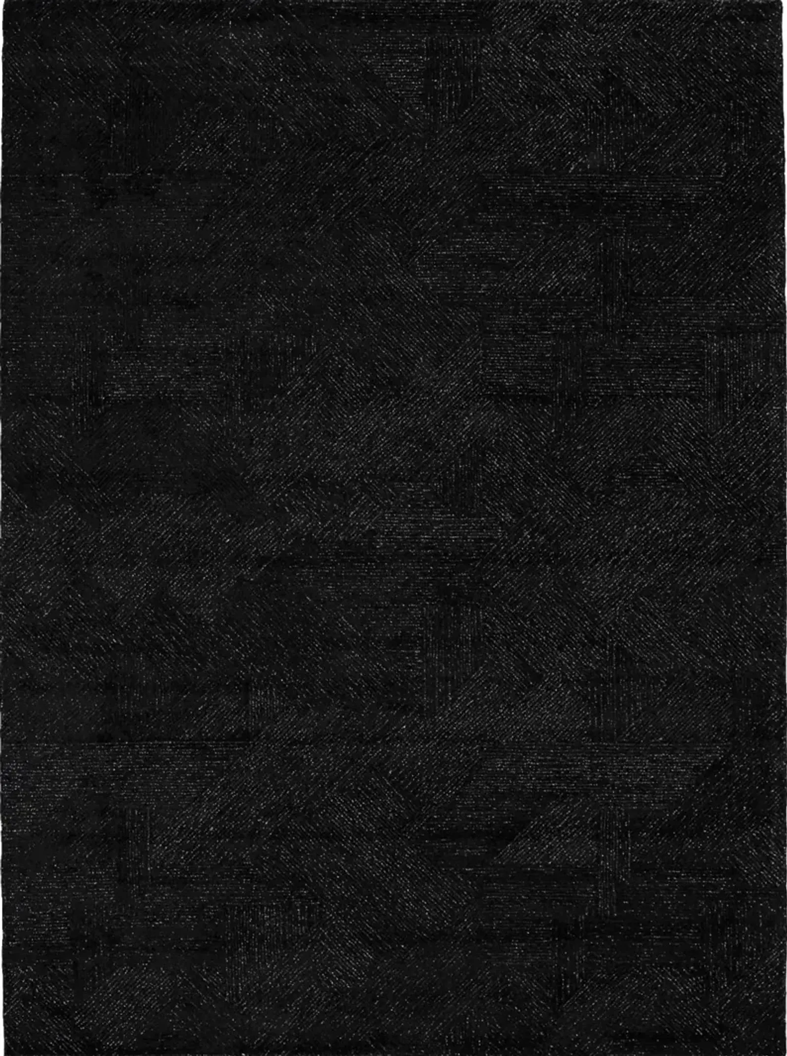 Geometry 5' X 7' Area Rug by Michael Amini - Black