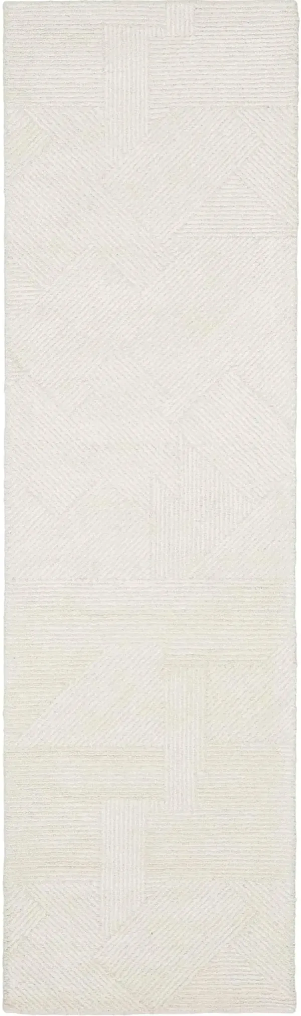 Geometry 2' X 8' Area Rug by Michael Amini - Ivory