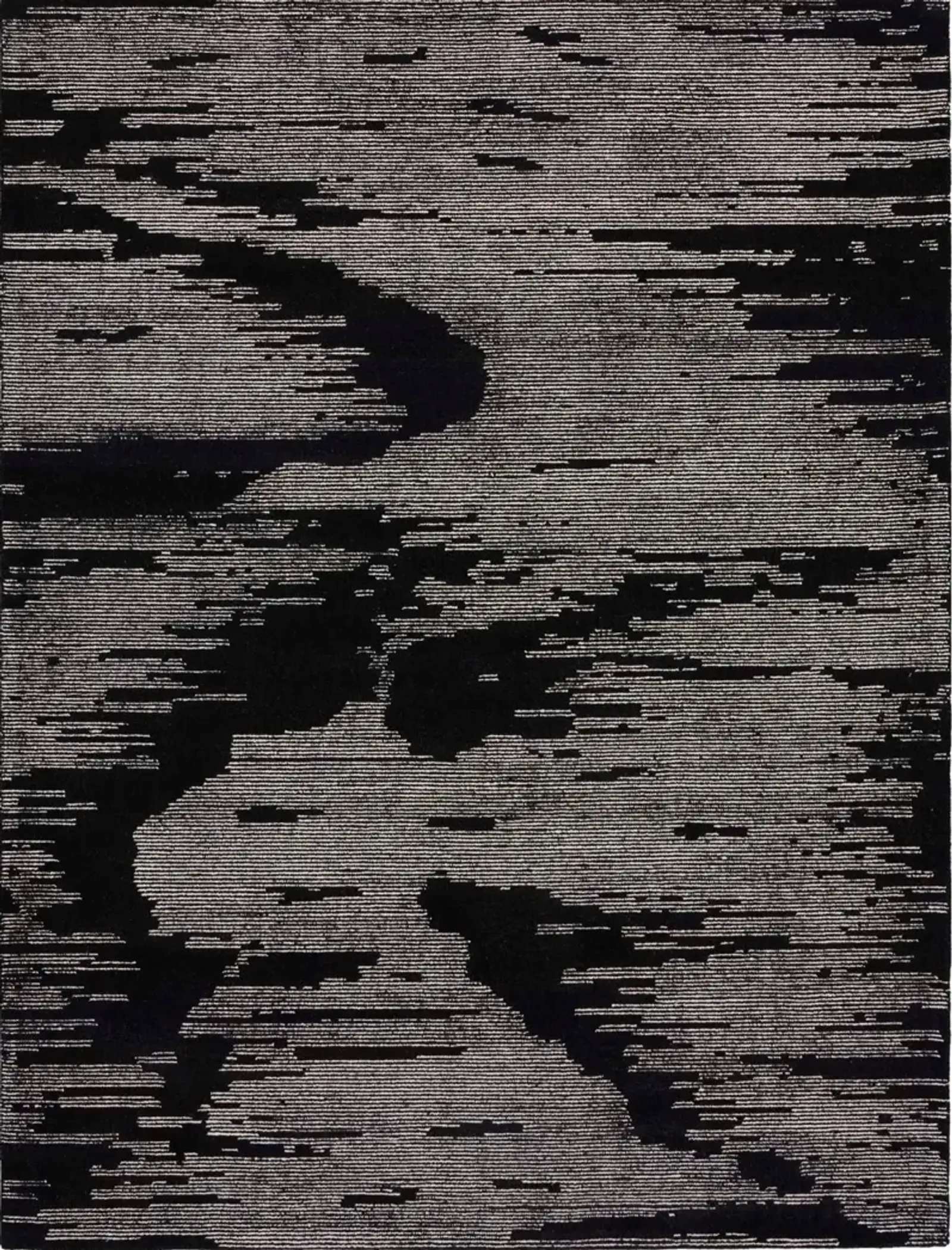 Valley 8' X 10' Area Rug by Michael Amini - Black/Ivory