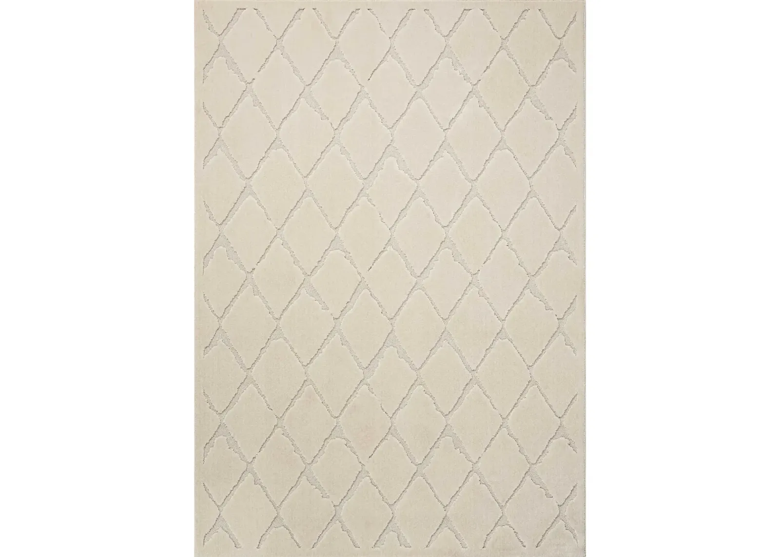 Criss Cross 4' X 6' Area Rug by Michael Amini - Ivory