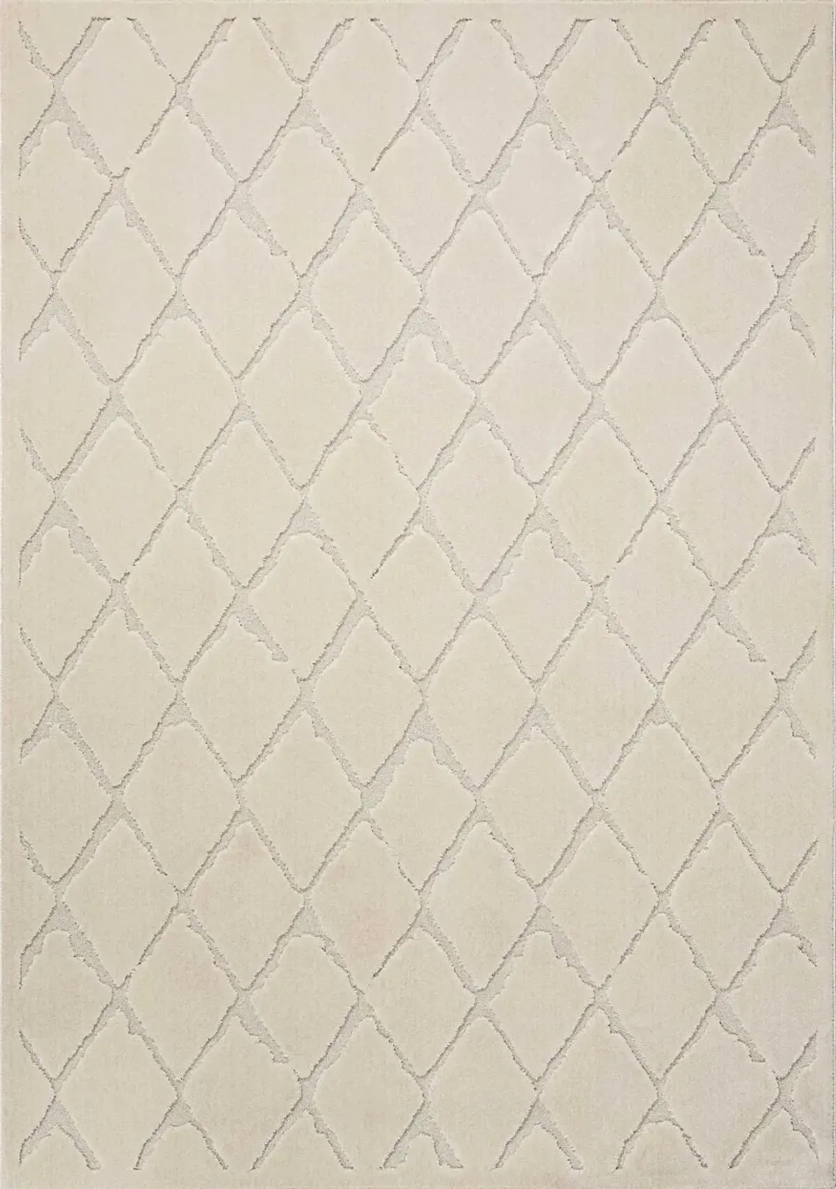 Criss Cross 4' X 6' Area Rug by Michael Amini - Ivory