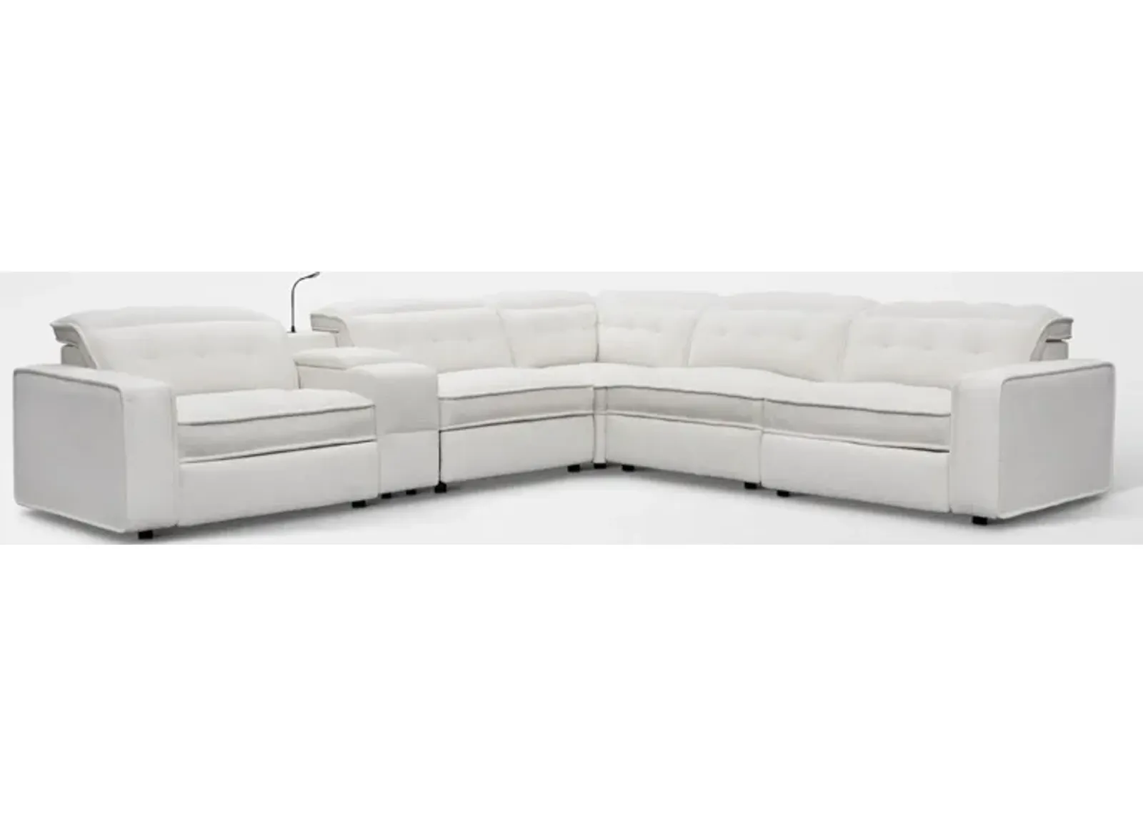 Bellini 6-Piece Dual-Power Reclining Sectional with Console