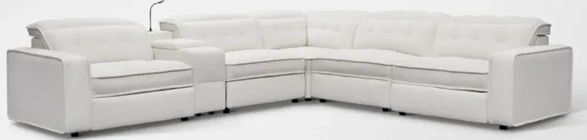 Bellini 6-Piece Dual-Power Reclining Sectional with Console