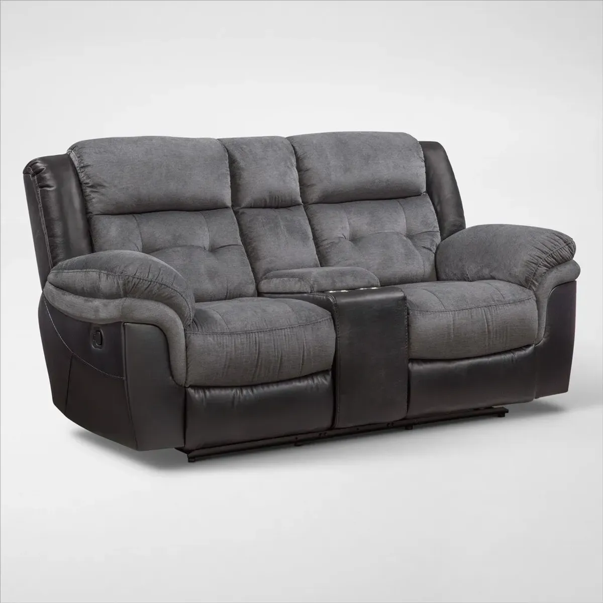 Tacoma Manual Reclining Loveseat - Black