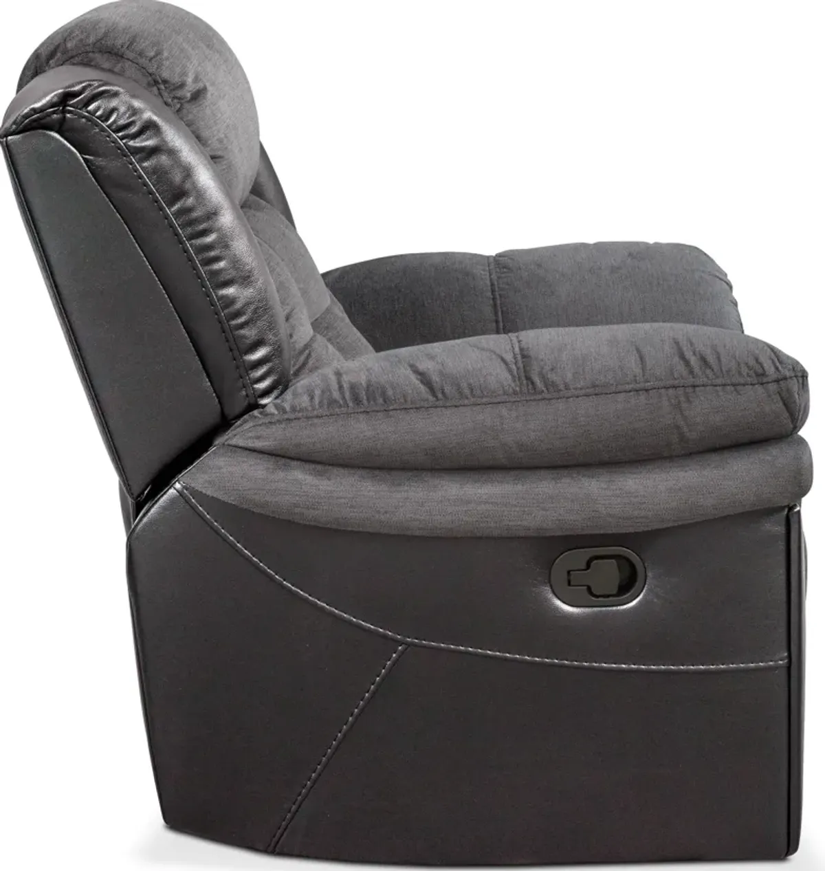 Tacoma Manual Glider Recliner - Black