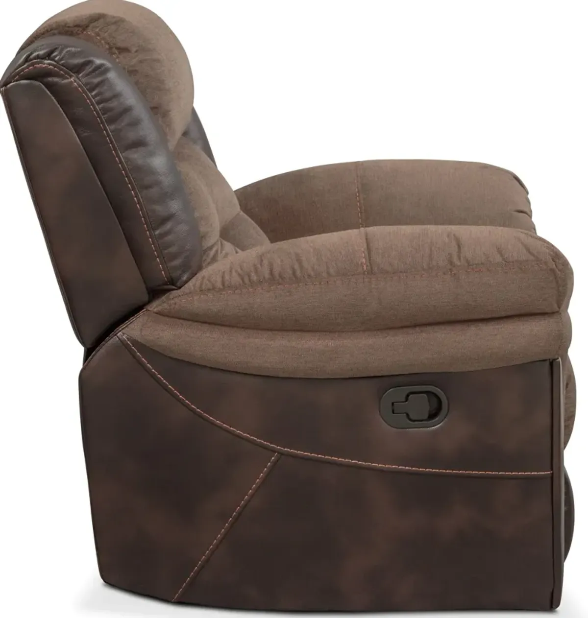 Tacoma Manual Glider Recliner - Brown