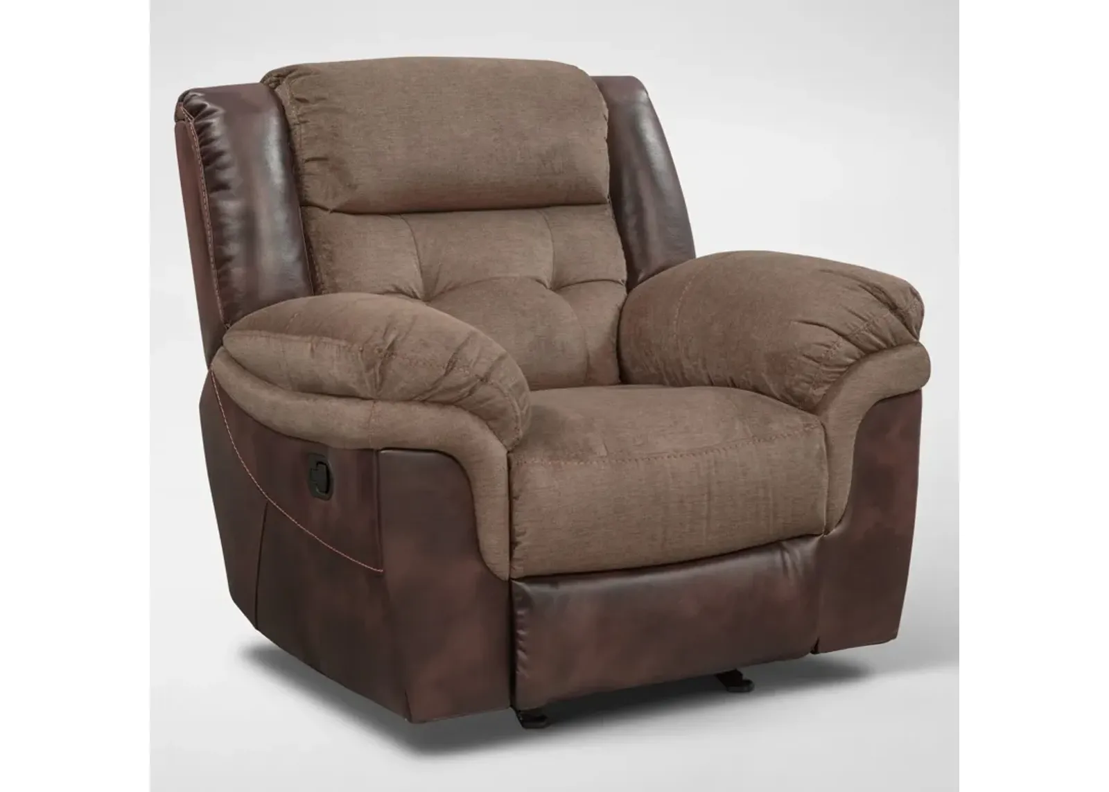 Tacoma Manual Glider Recliner - Brown