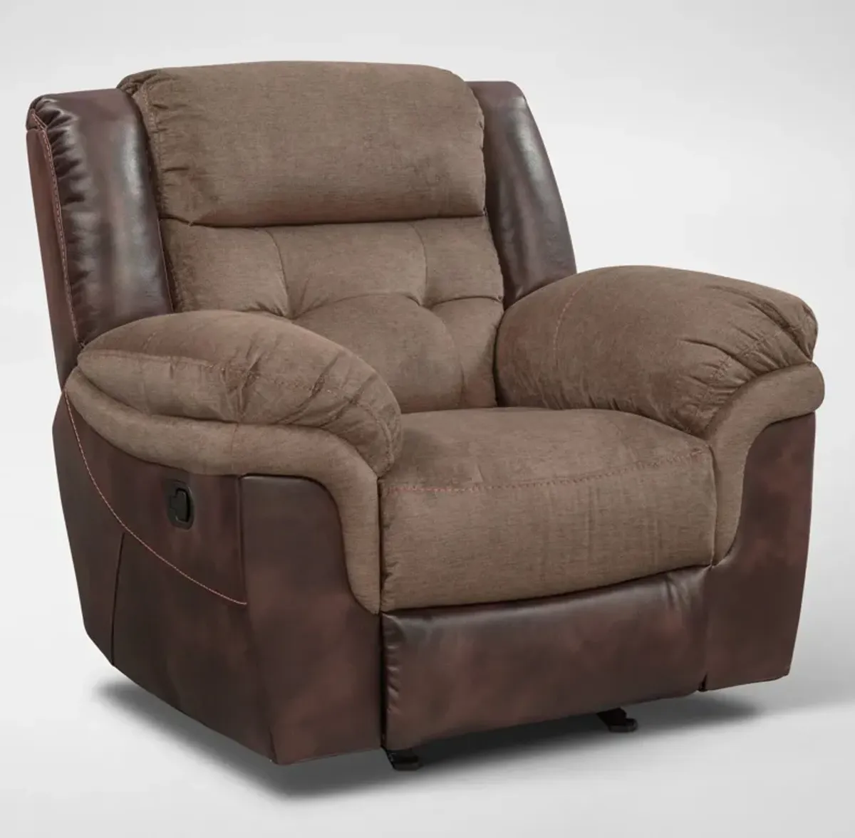 Tacoma Manual Reclining Sofa and Glider Recliner Set - Brown