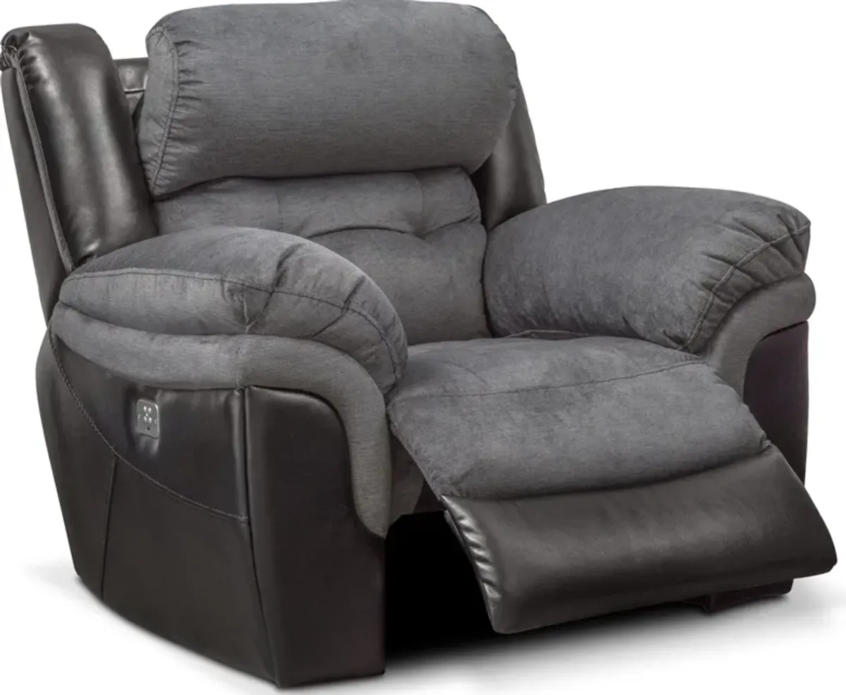 Tacoma Dual-Power Recliner - Black