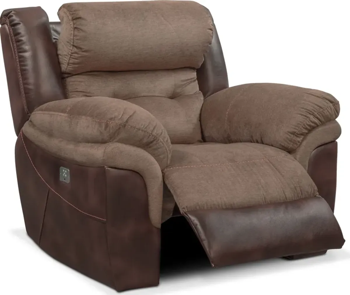 Tacoma Dual-Power Recliner - Brown