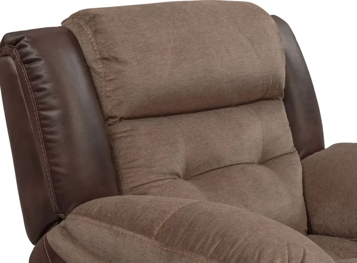 Tacoma Dual-Power Recliner - Brown