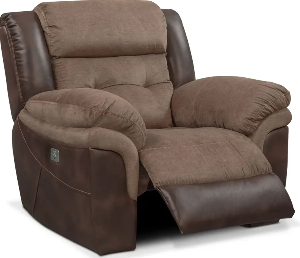 Tacoma Dual-Power Recliner - Brown