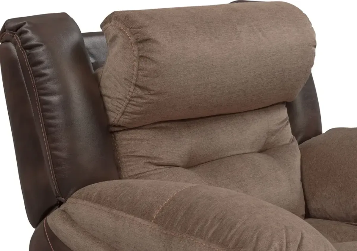 Tacoma Dual-Power Recliner - Brown