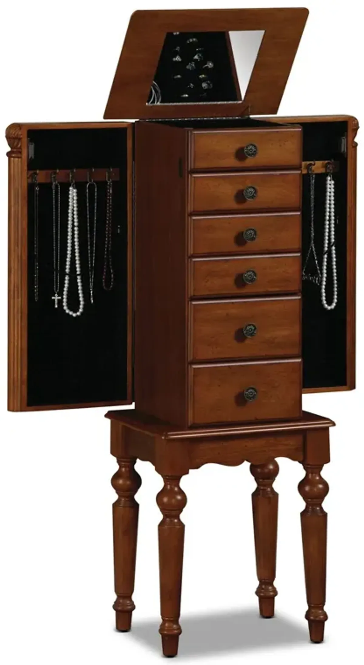 Milton Jewelry Armoire - Cherry