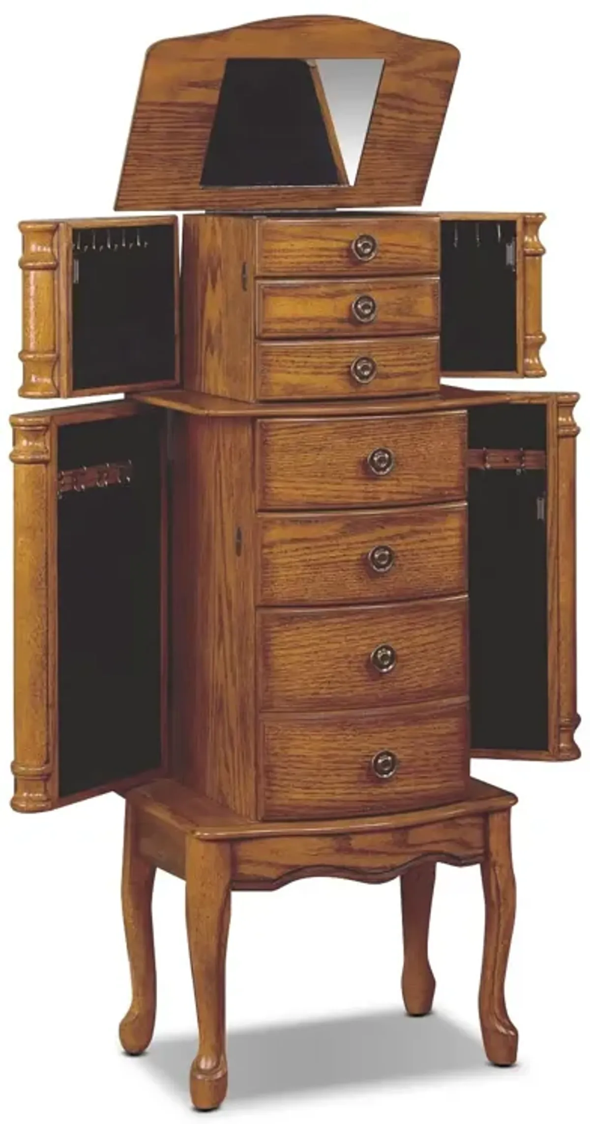 Ivy Jewelry Armoire - Oak