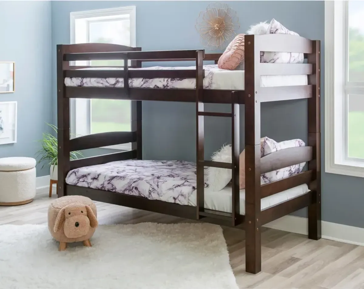 Tucker Twin over Twin Bunk Bed - Espresso