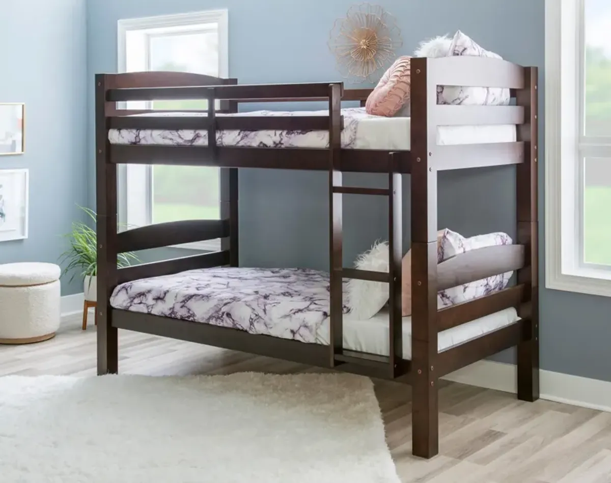 Tucker Twin over Twin Bunk Bed - Espresso