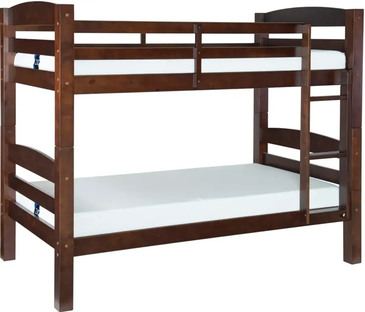 Tucker Twin over Twin Bunk Bed - Espresso