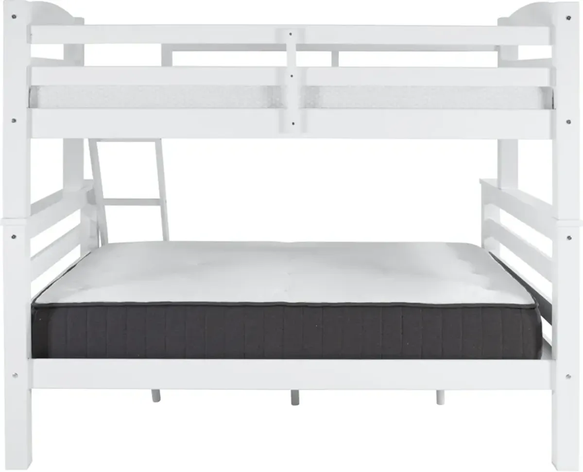 Tucker Twin over Full Bunk Bed - White