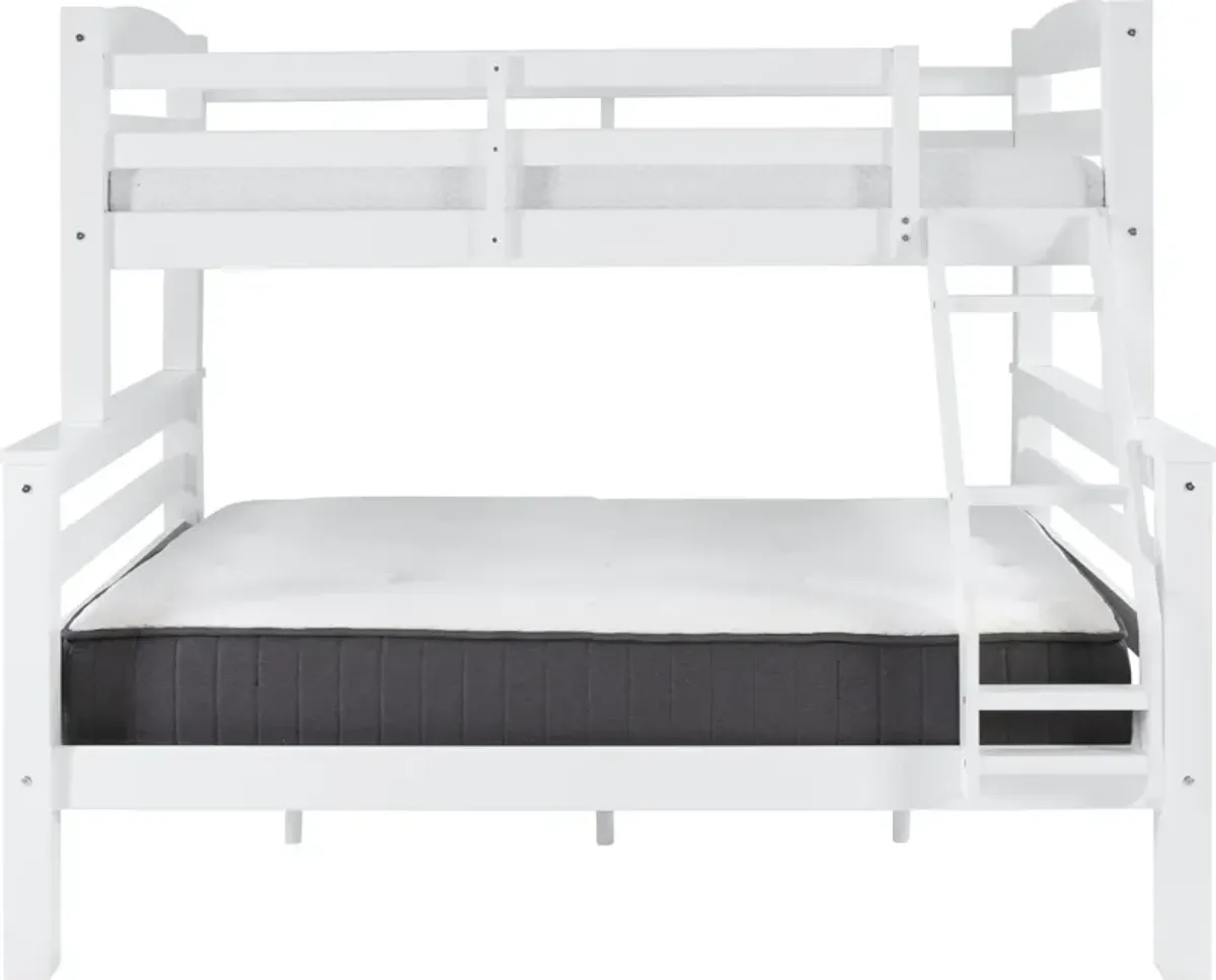 Tucker Twin over Full Bunk Bed - White