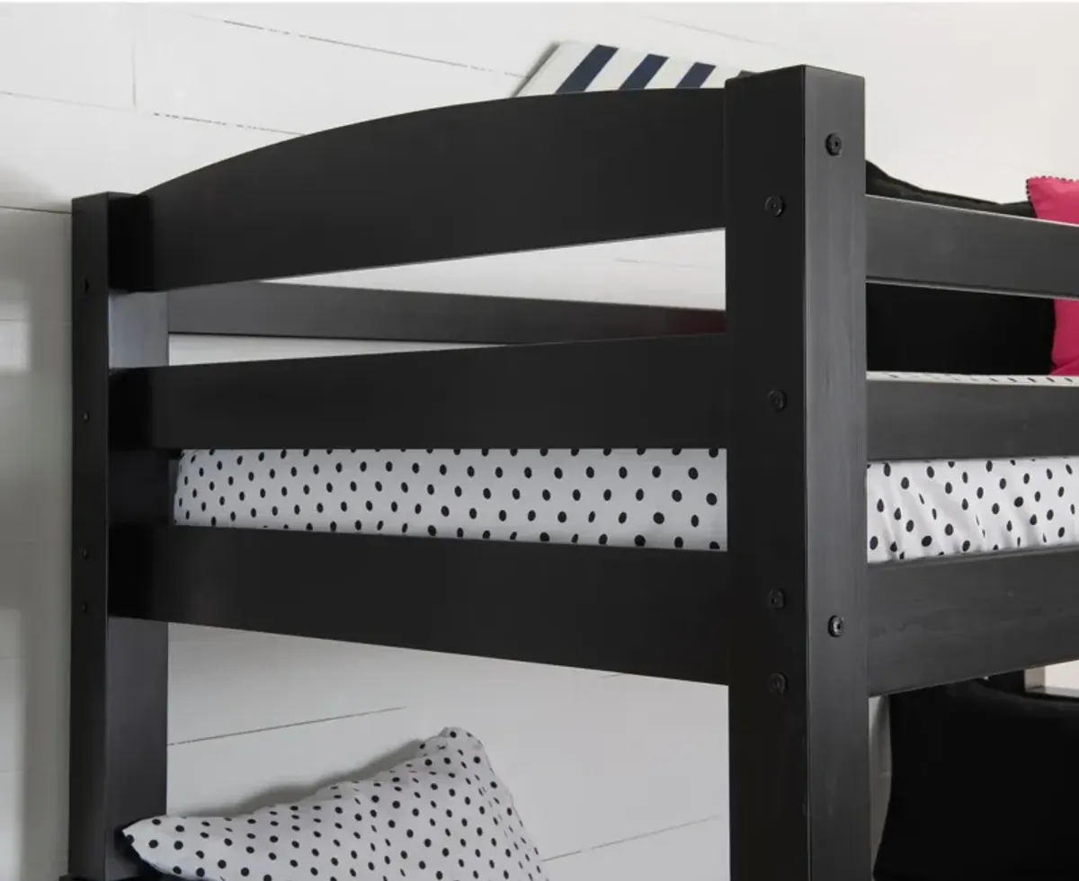 Tucker Twin over Full Bunk Bed - Black