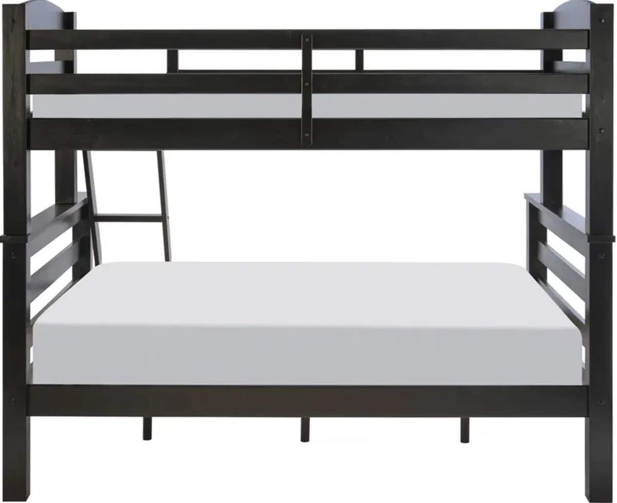 Tucker Twin over Full Bunk Bed - Black