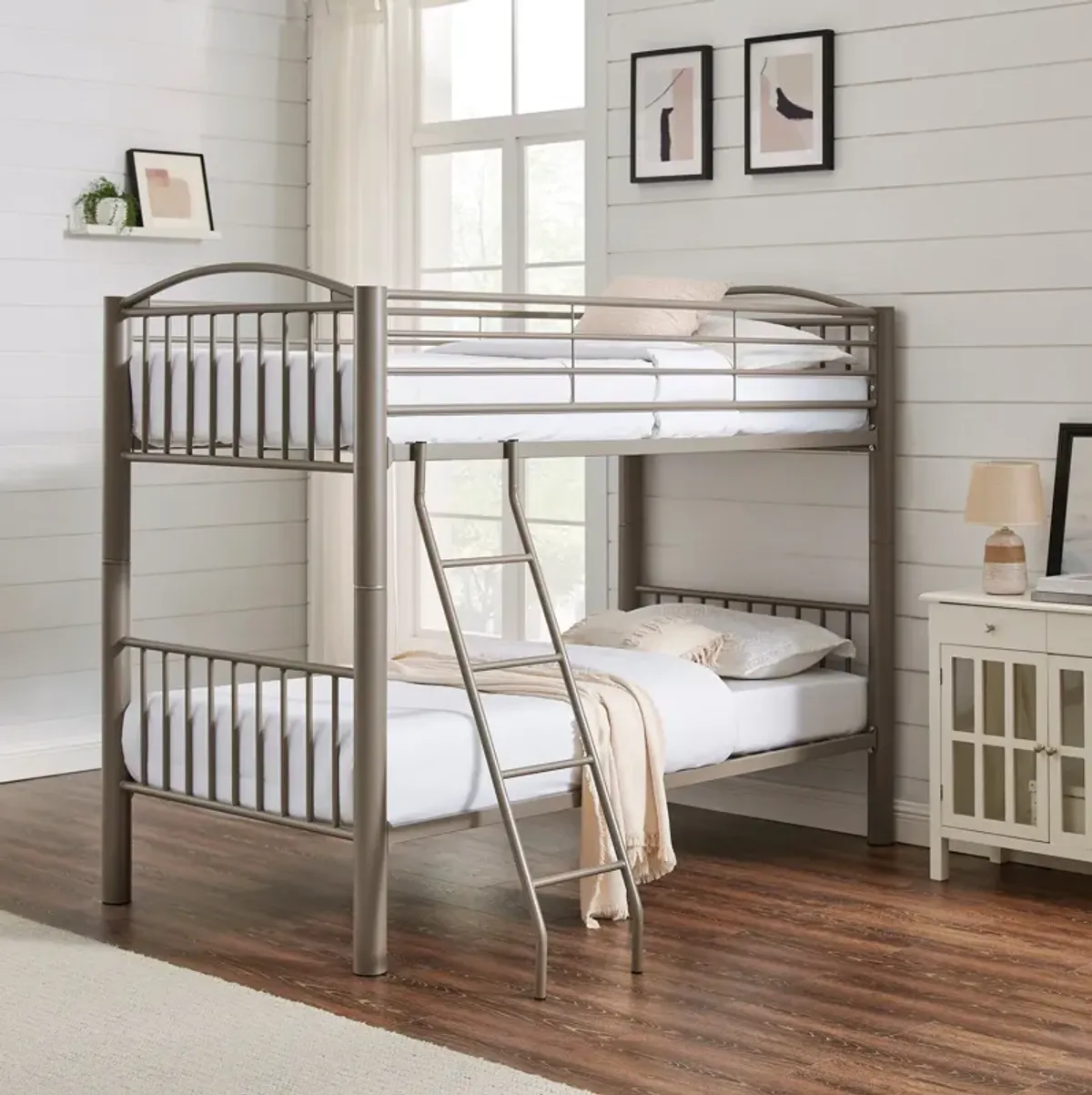 Chase Twin over Twin Bunk Bed - Pewter