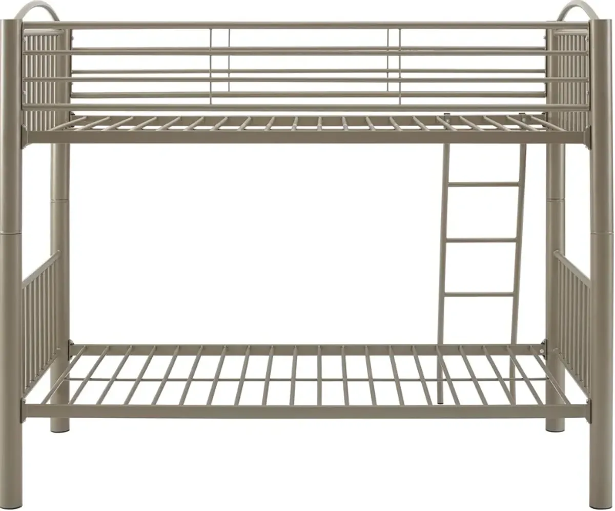 Chase Twin over Twin Bunk Bed - Pewter