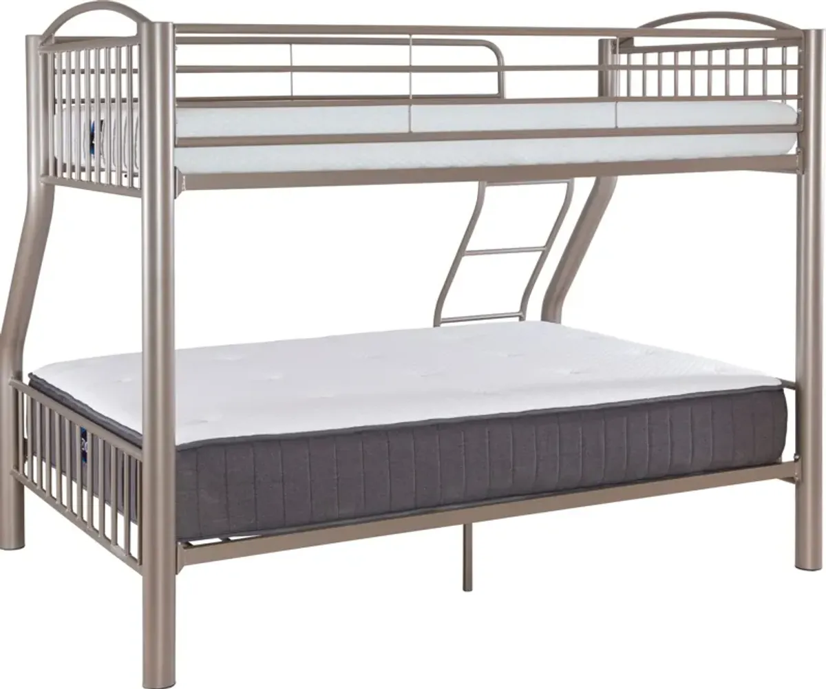 Chase Twin over Full Bunk Bed - Pewter