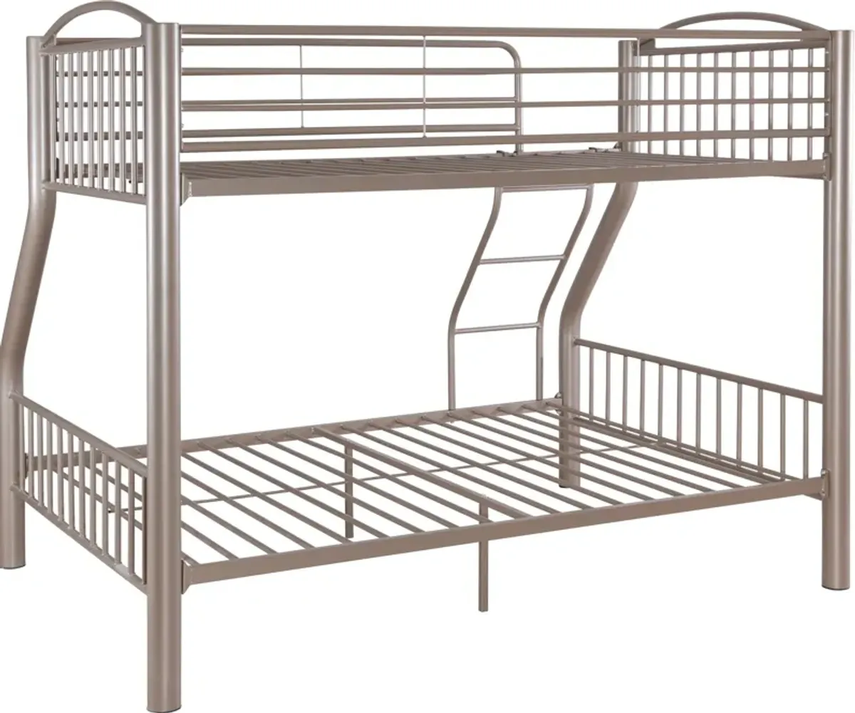 Chase Twin over Full Bunk Bed - Pewter