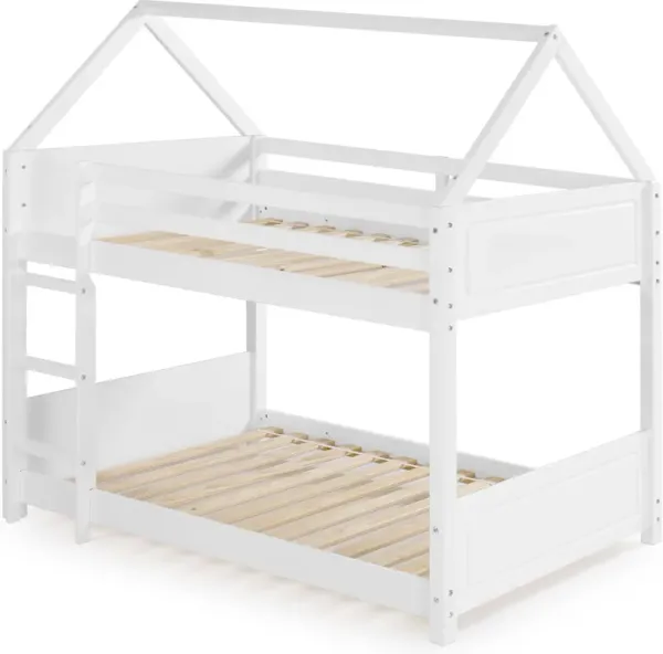Effie Twin Over Twin Bunk Bed - White