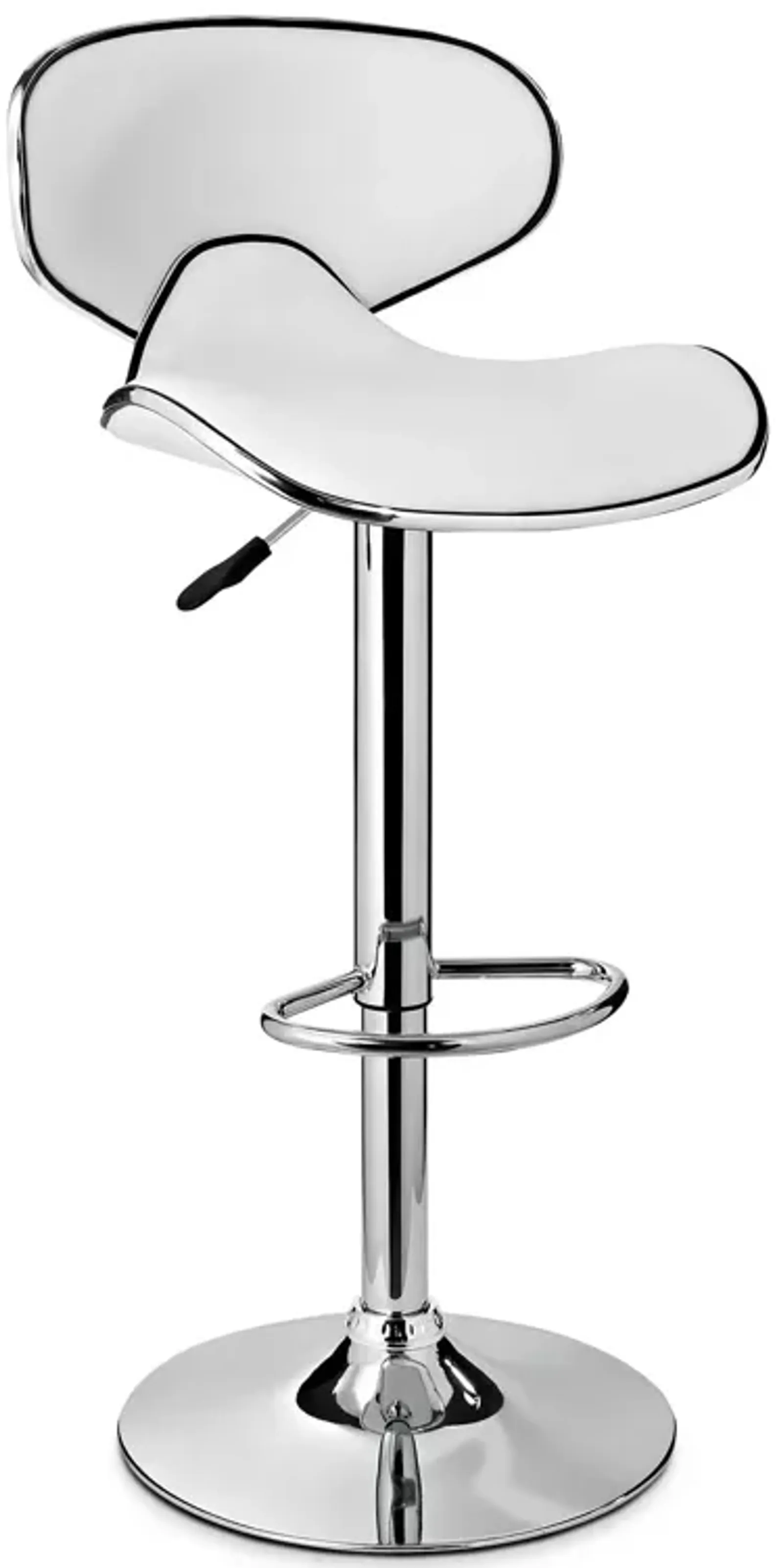 Liv Adjustable Bar Stool - White