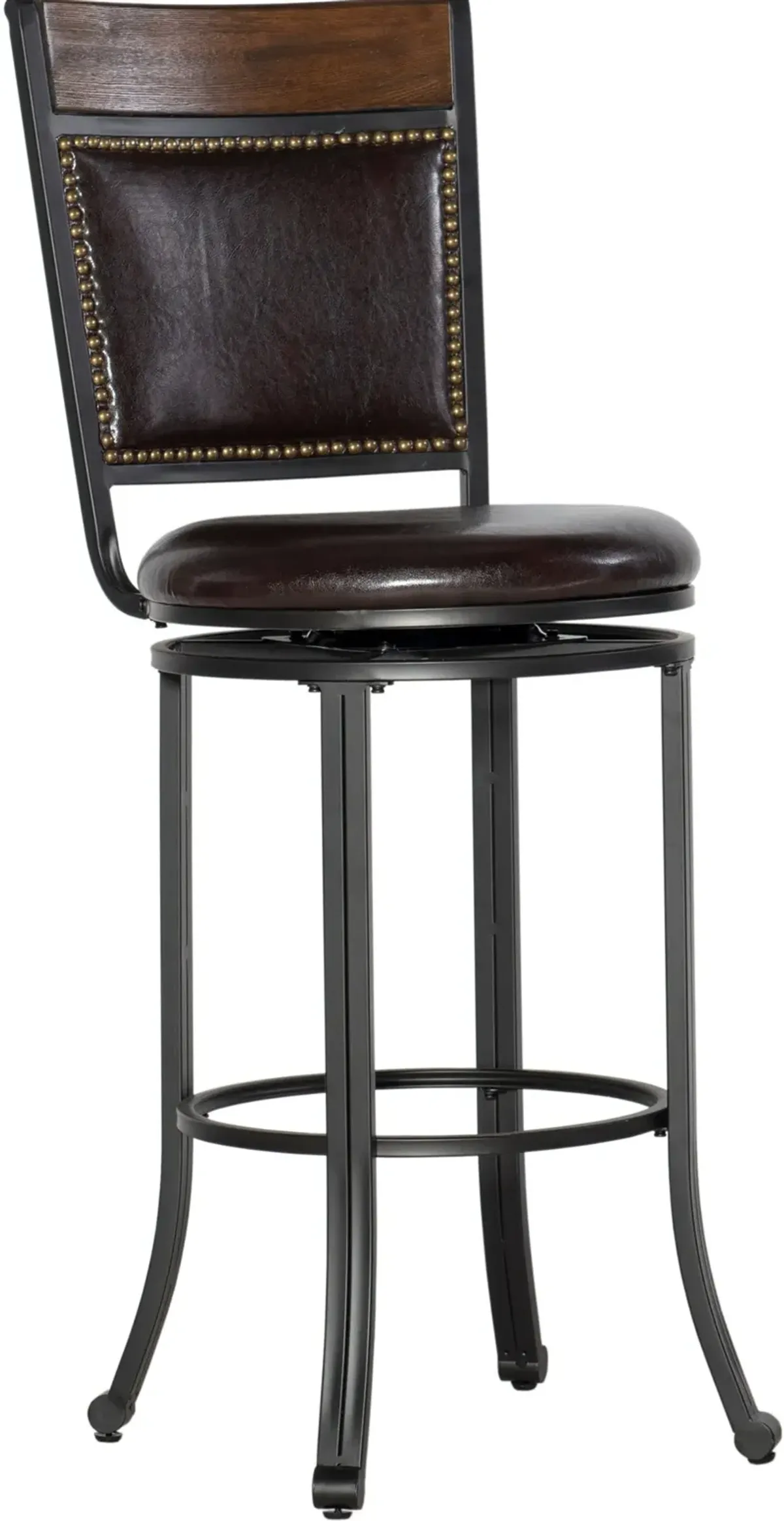 Cyril Swivel Bar Stool - Brown