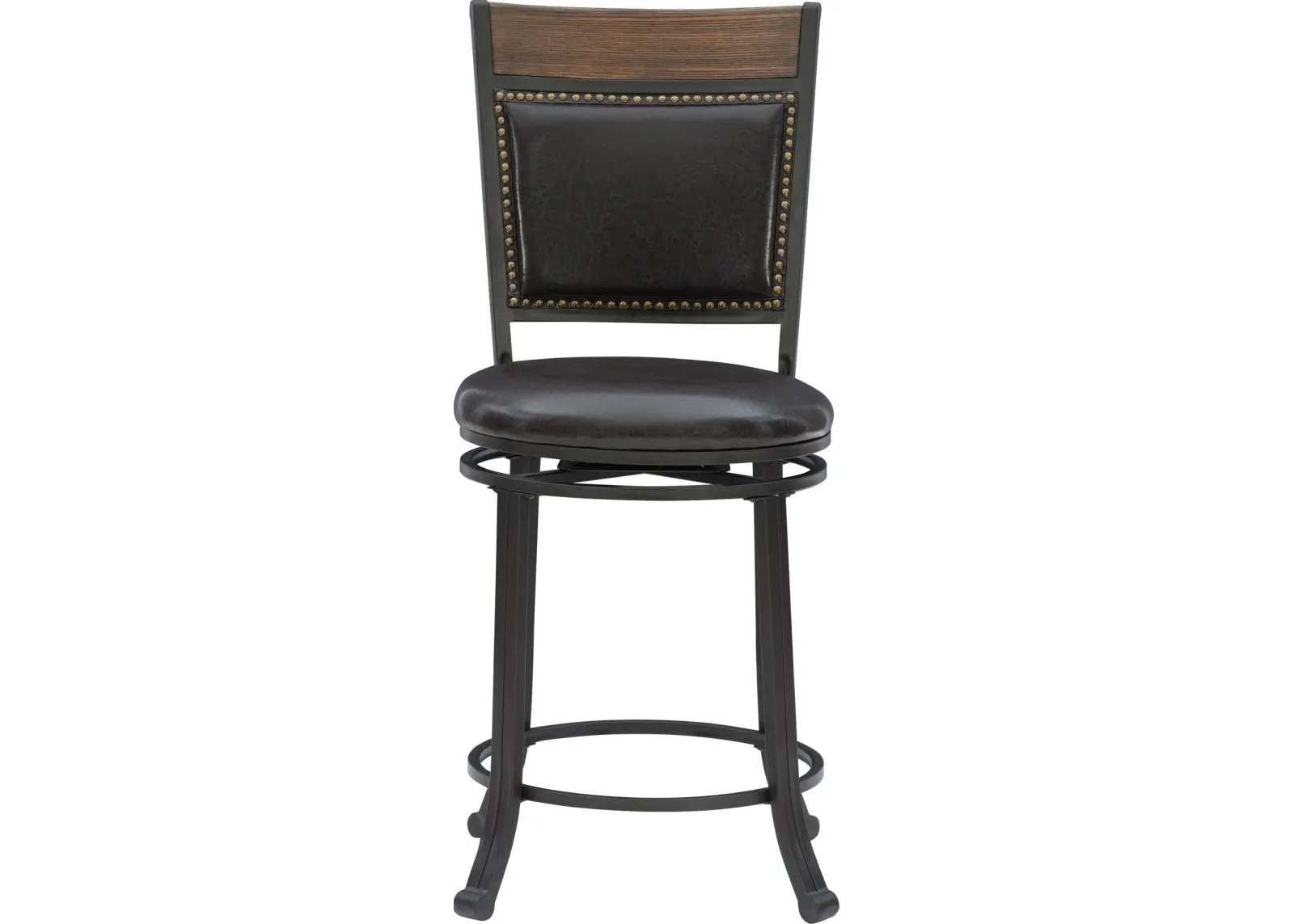 Cyril Counter-Height Stool - Brown