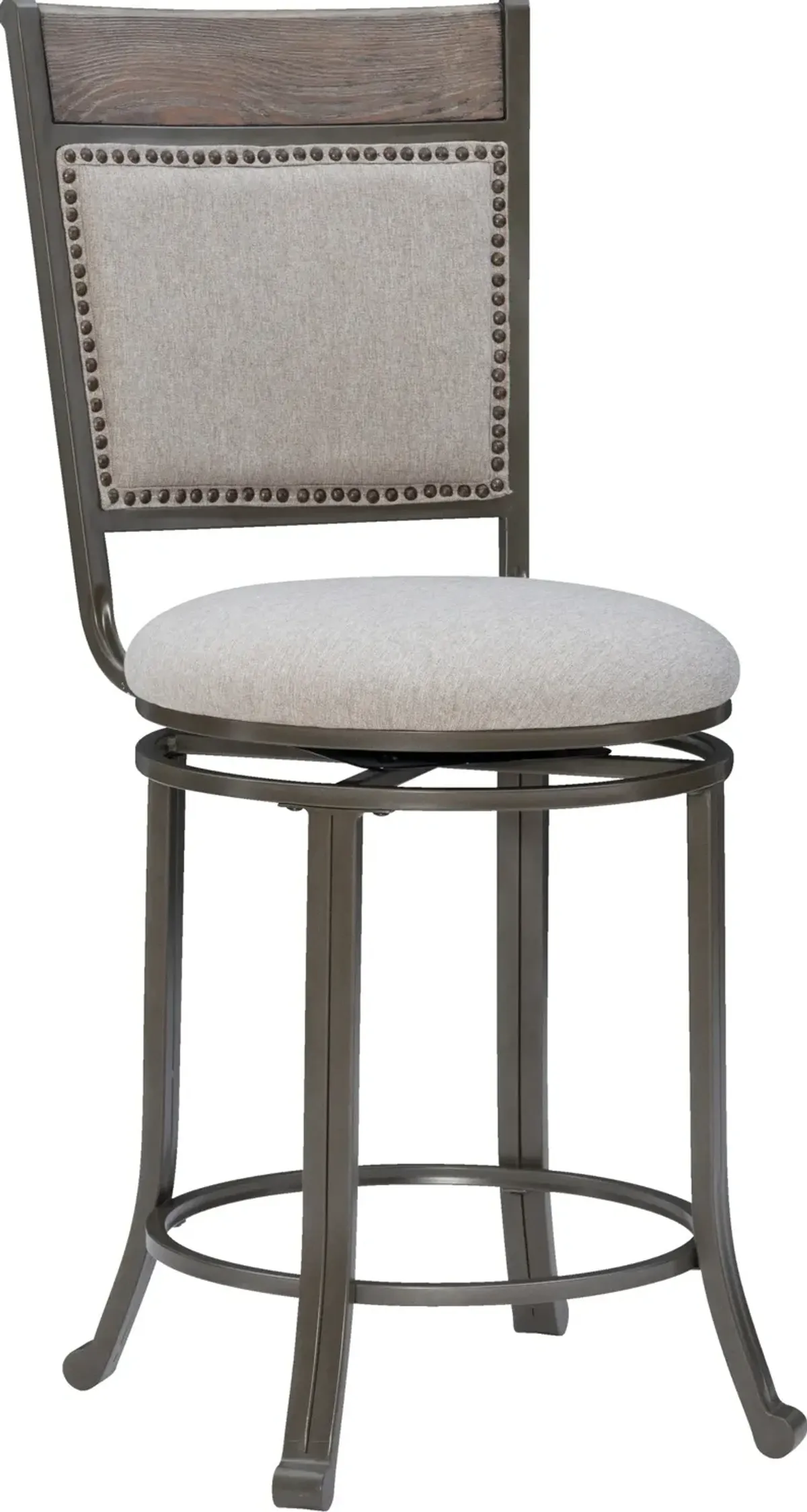 Cyril Counter-Height Stool - Pewter