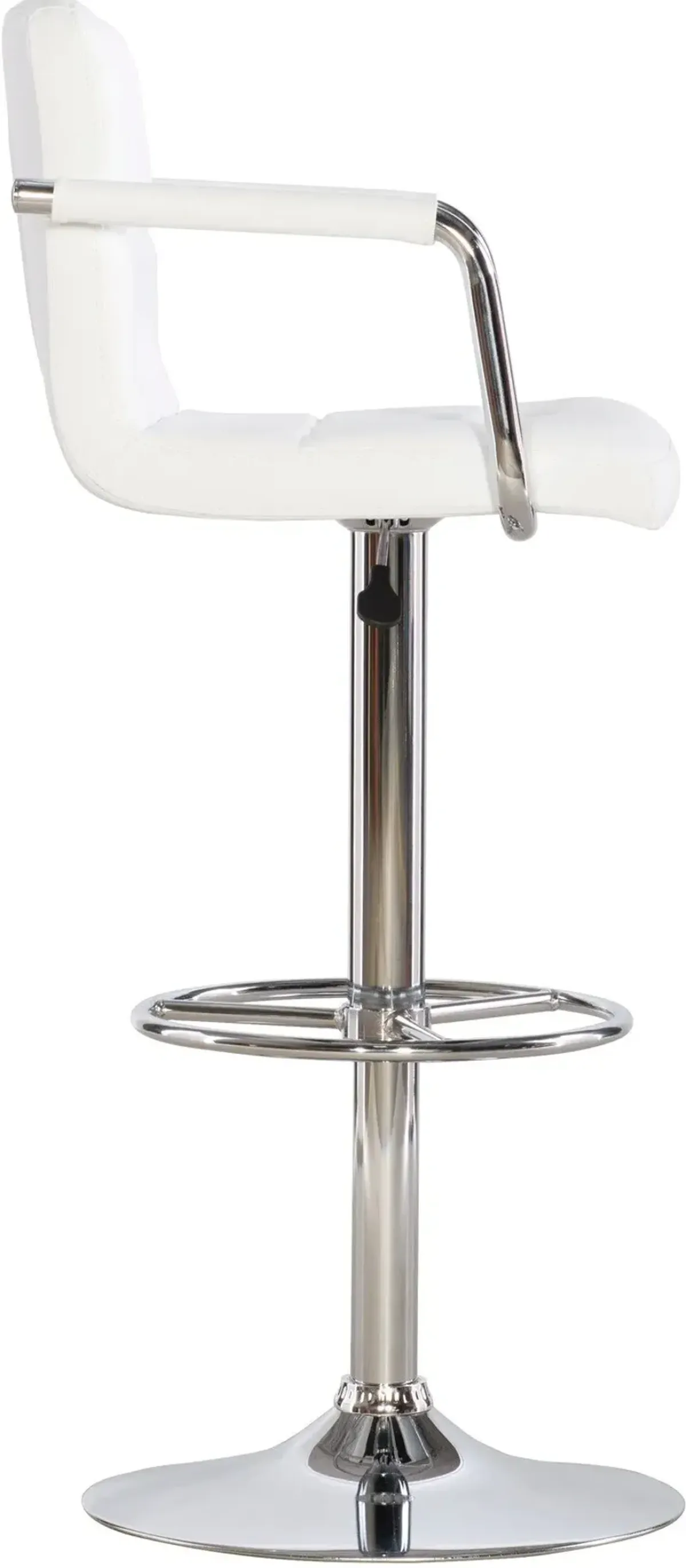 Graydon Adjustable Bar Stool - White