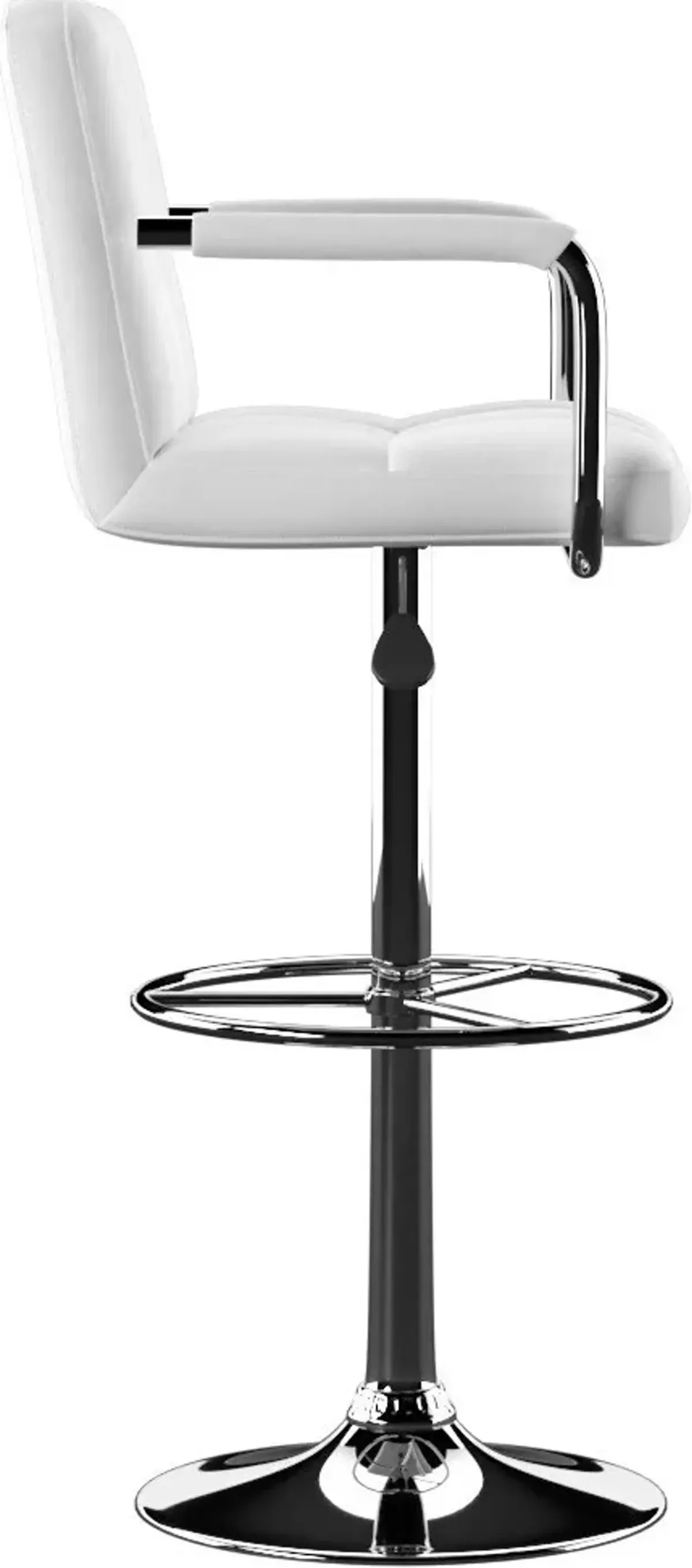 Graydon Adjustable Bar Stool - White