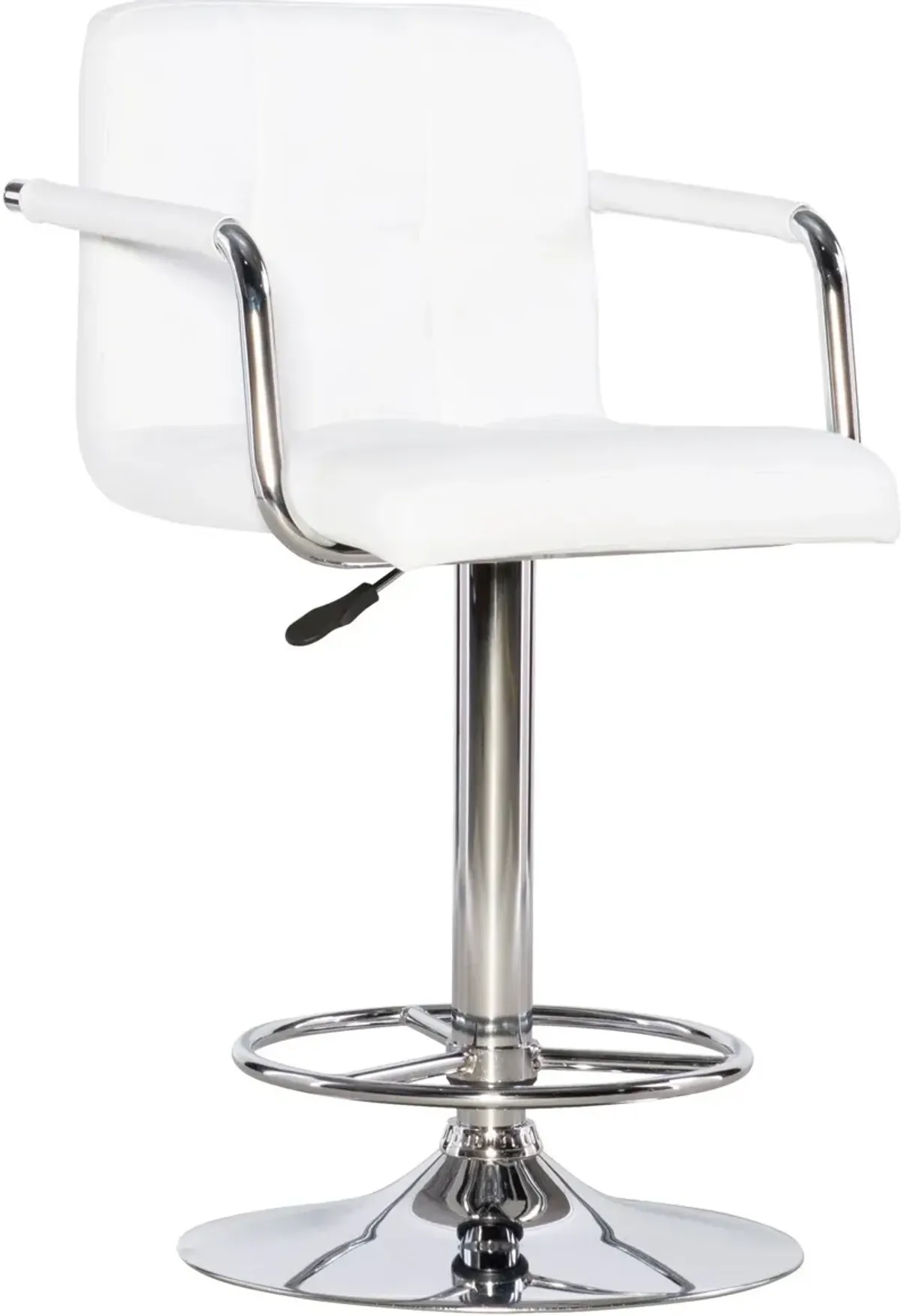 Graydon Adjustable Bar Stool - White