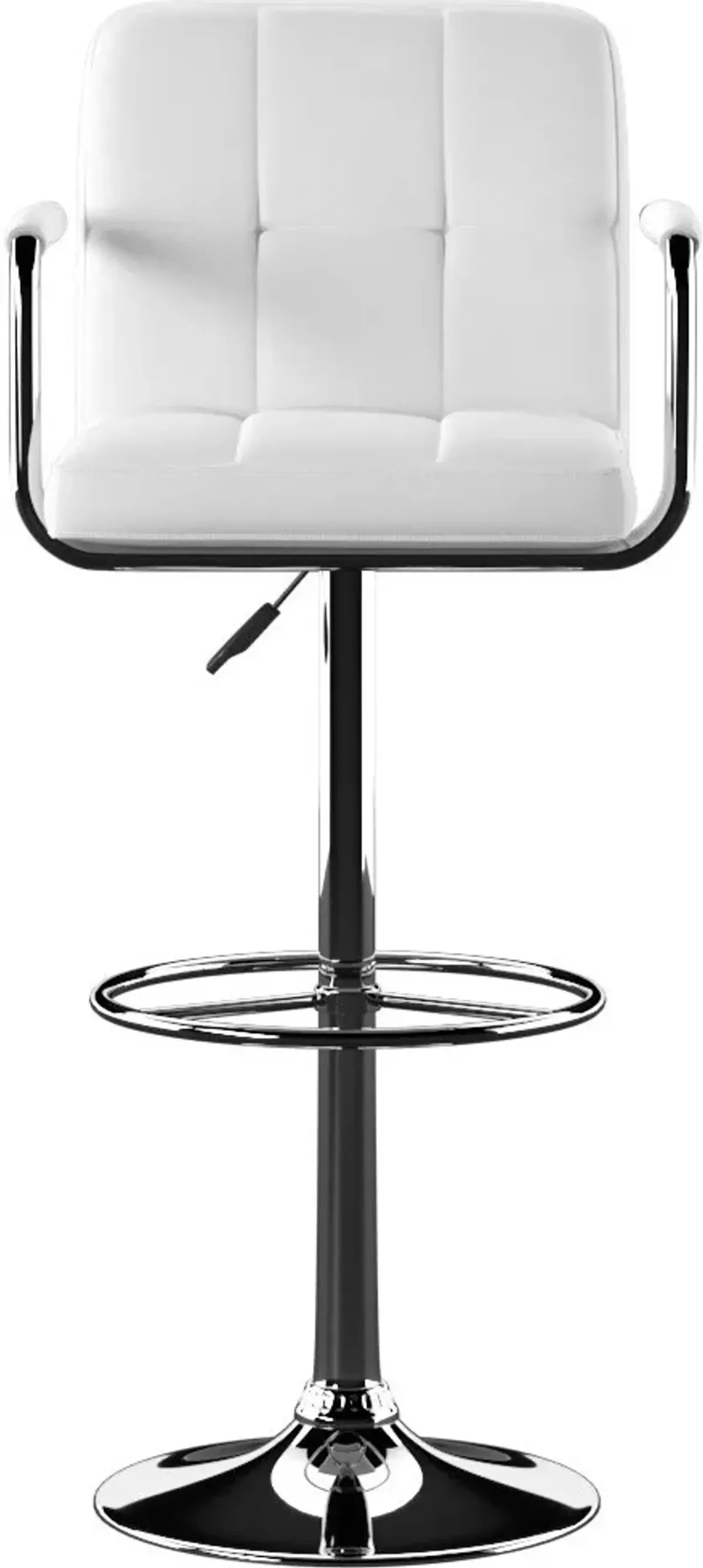 Graydon Adjustable Bar Stool - White