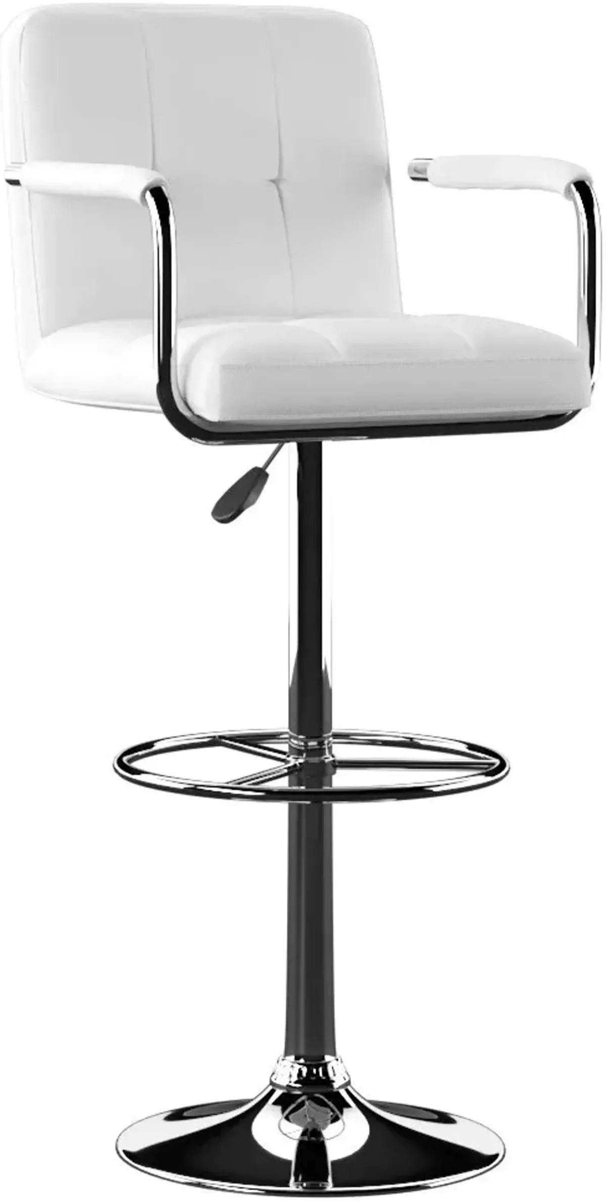 Graydon Adjustable Bar Stool - White