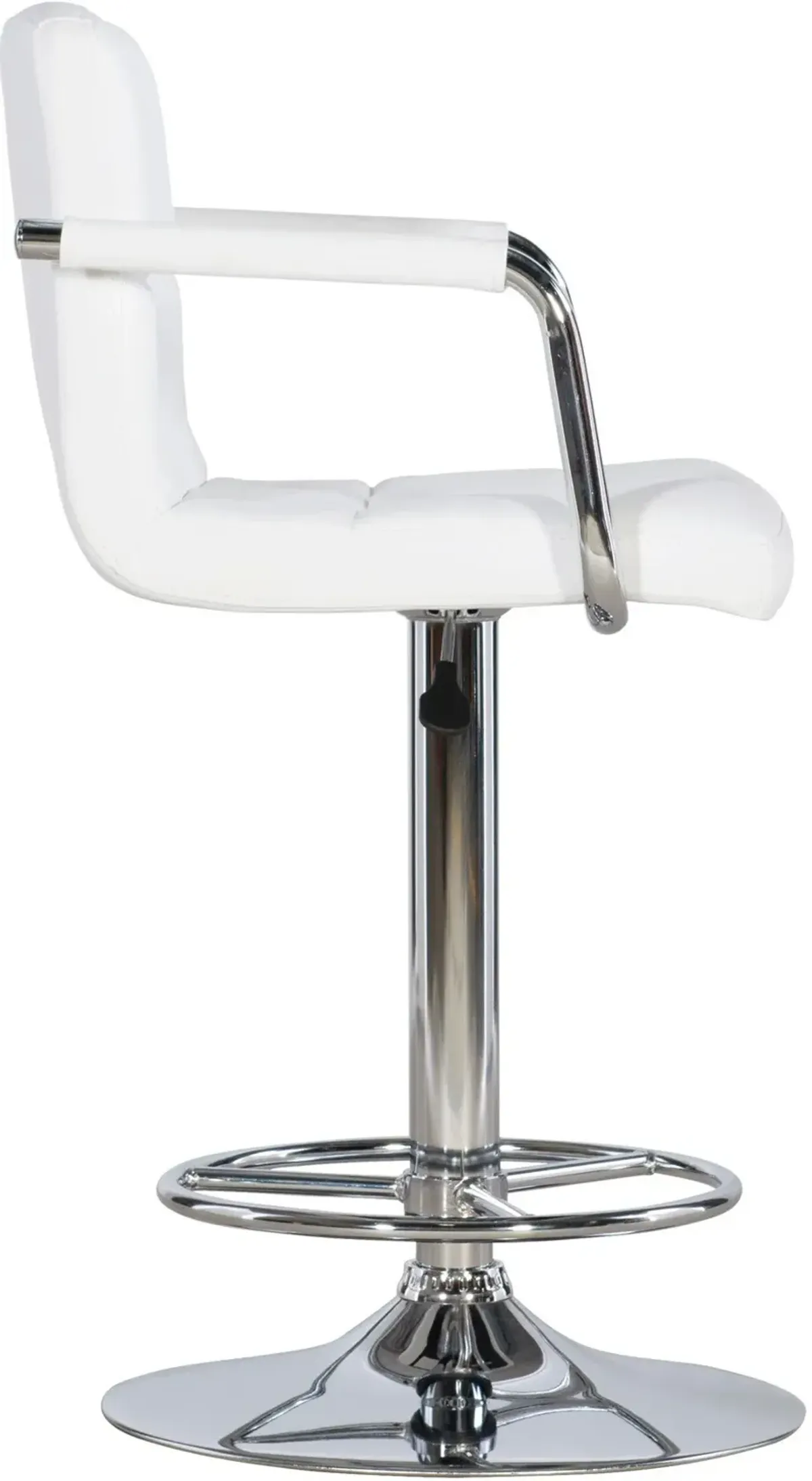 Graydon Adjustable Bar Stool - White