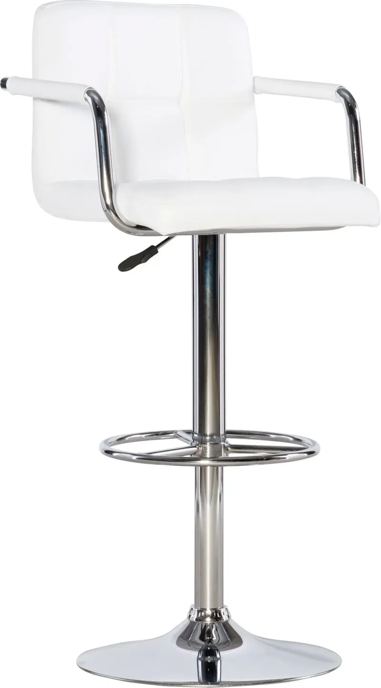 Graydon Adjustable Bar Stool - White