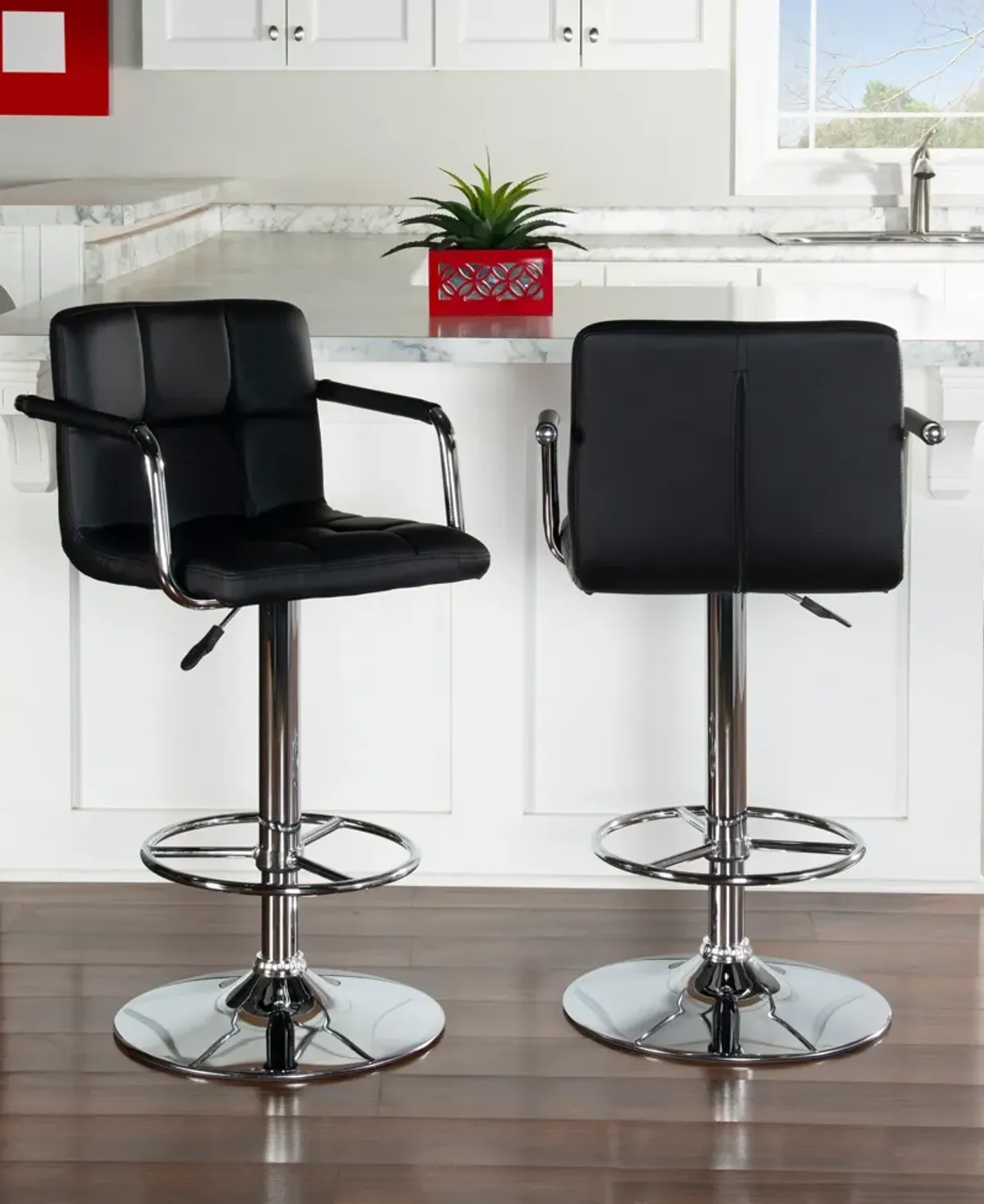 Graydon Adjustable Bar Stool - Black