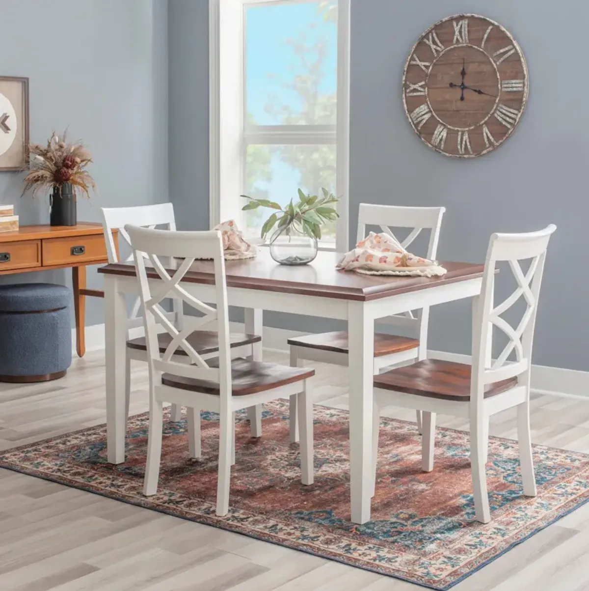 Dani Dining Table and 4 Dining Chairs