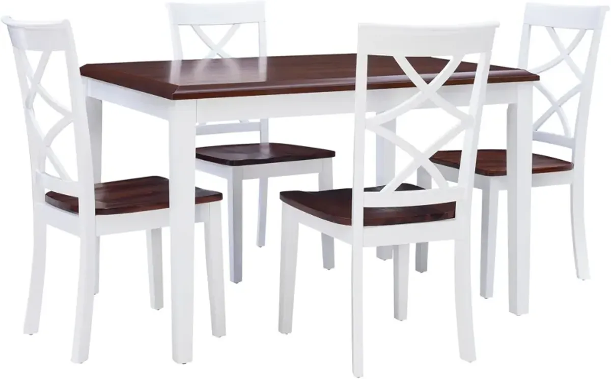 Dani Dining Table and 4 Dining Chairs