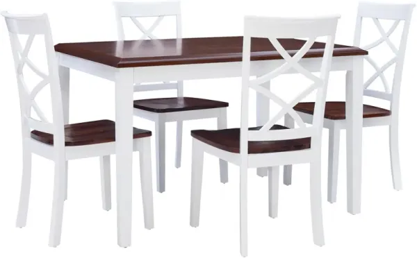 Dani Dining Table and 4 Dining Chairs