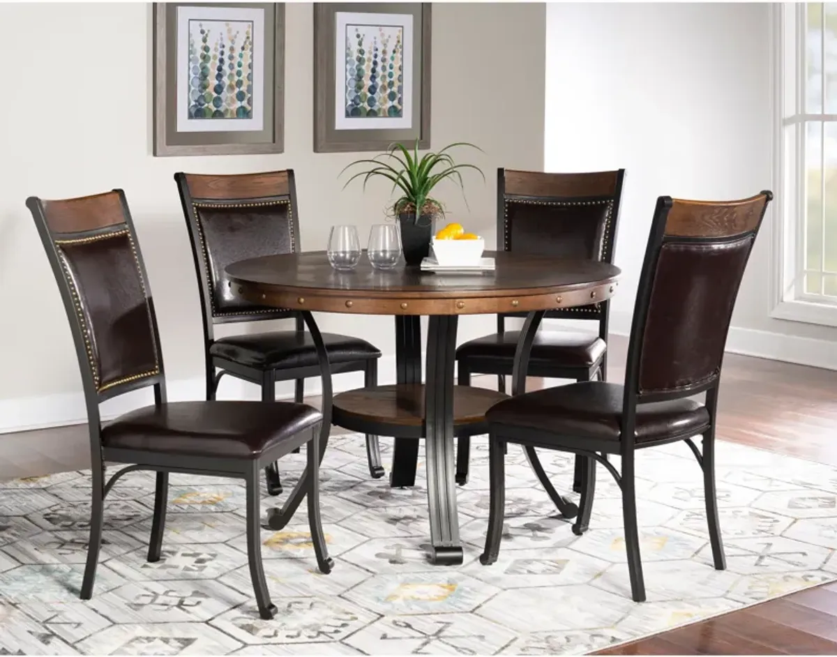 Cyril Dining Table and 4 Dining Chairs