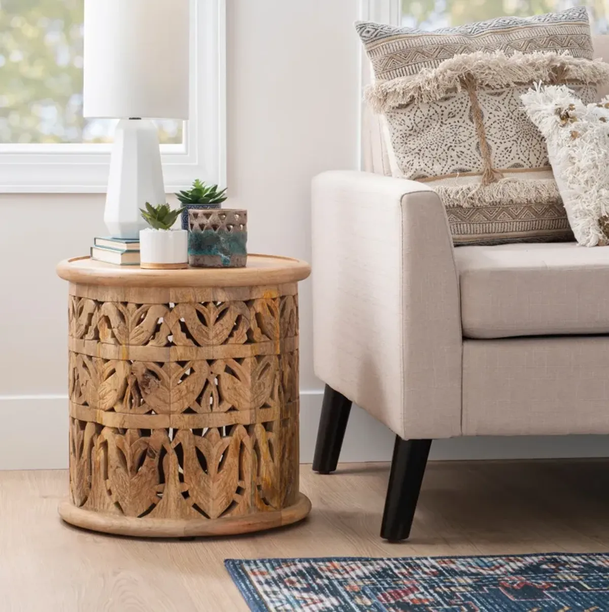 Gardenia End Table - Natural