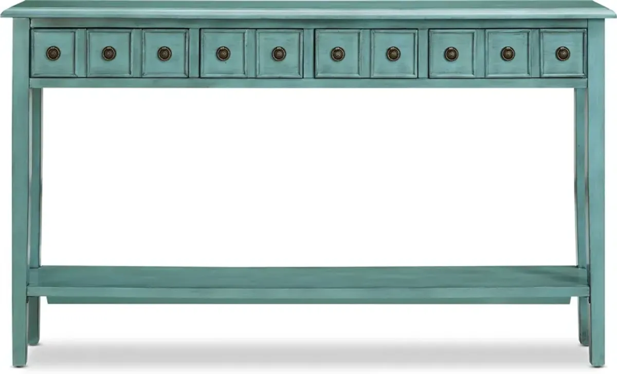 Jovie 60" Console Table - Teal